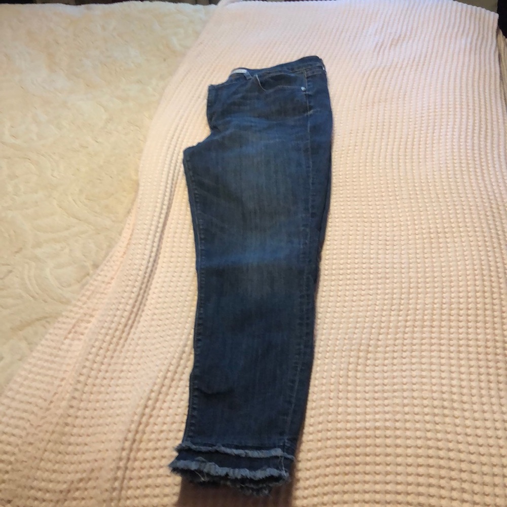 Loft Modern Skinny Double Fray Skinny Jeans